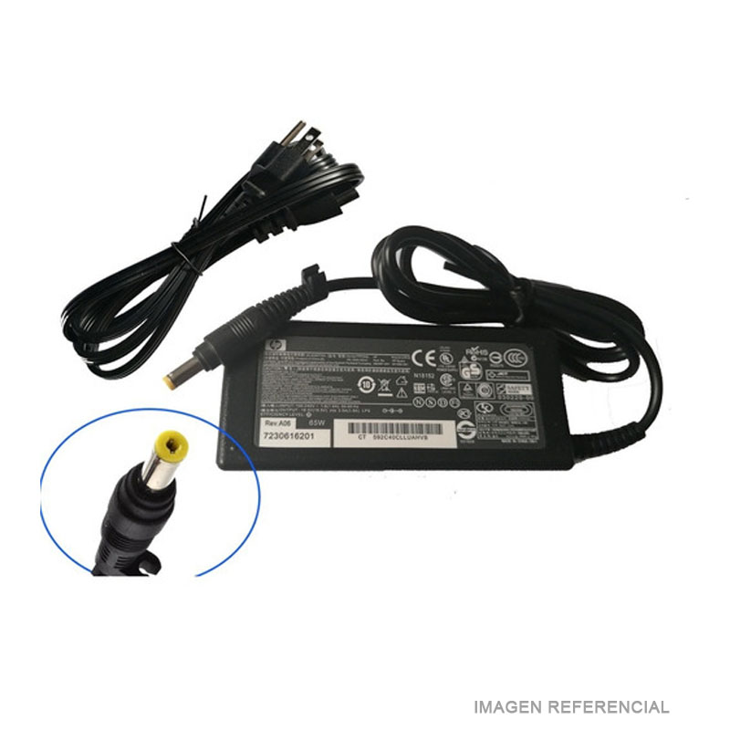 CARGADOR HP 18.5V 3.5A 65W 4.8*1.7 PUNTA AMARILLA