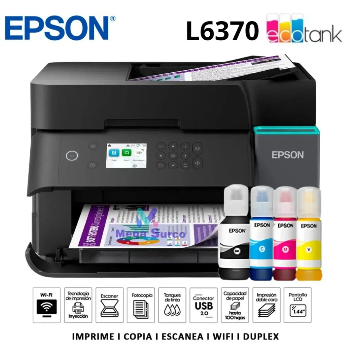 Impresora L6370 Ethernet Wi-Fi/ Dúplex/ ADF