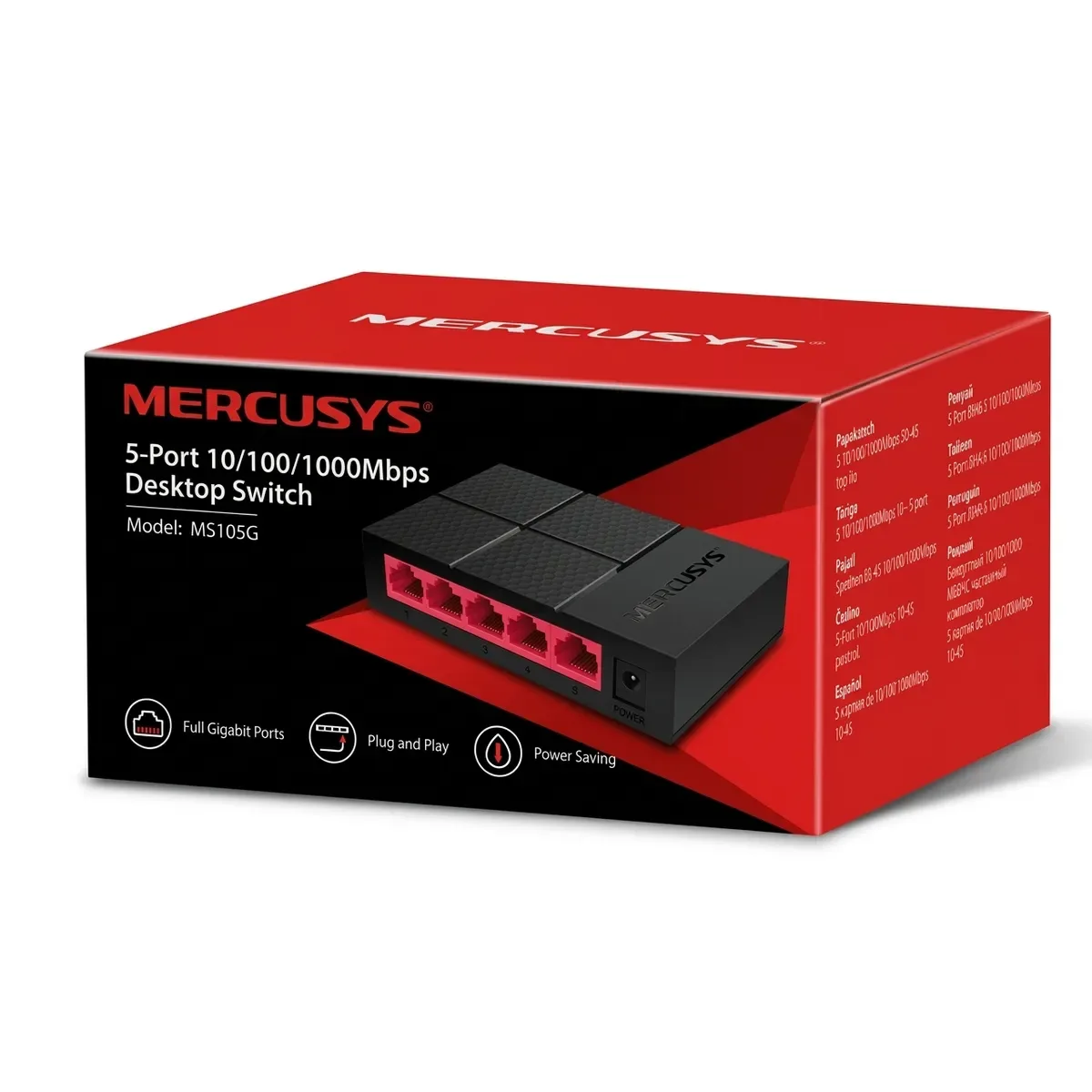 SWITCH GIGABIT 5 PUERTOS MERCUSYS MS105G